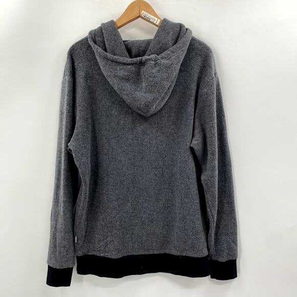 feat M dark gray inside out sweatshirt hoodie - Picture 4 of 6
